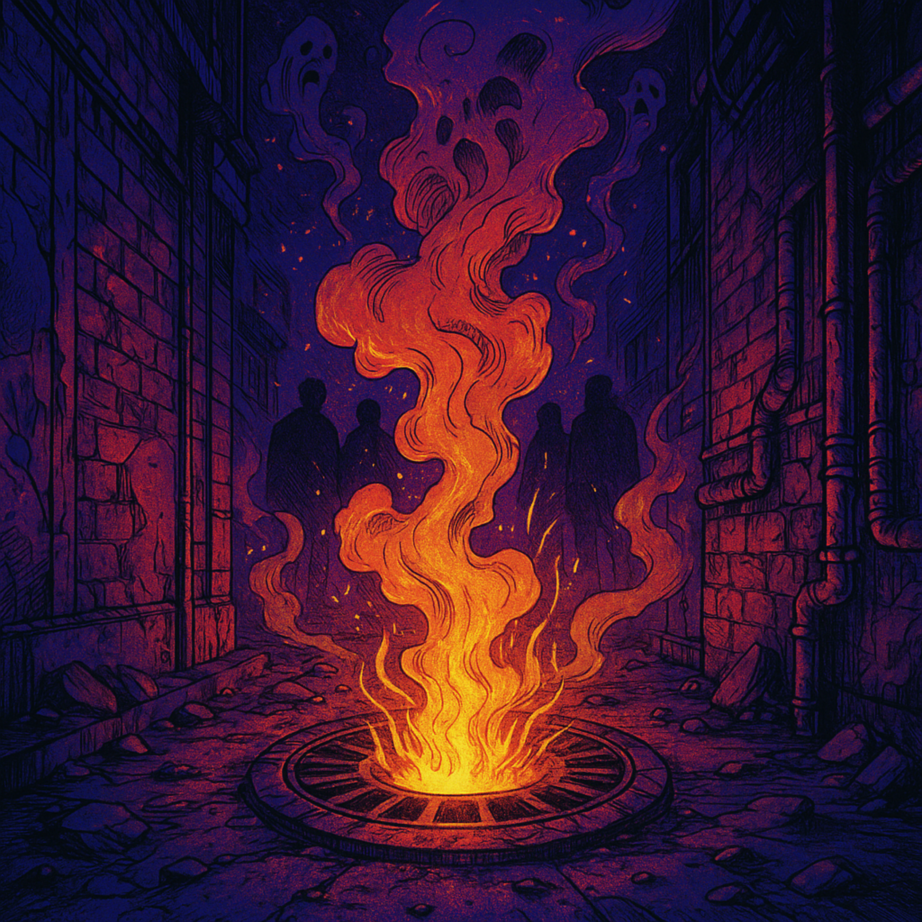 the flaming buttholes artwork